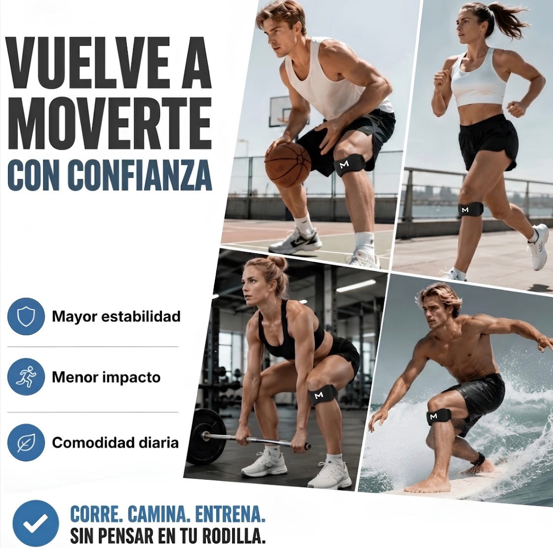 Mevon™ – Soporte para la Rodilla del Corredor